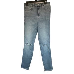 We The Free Skinny Distressed Fray Hem Jeans Size 31
